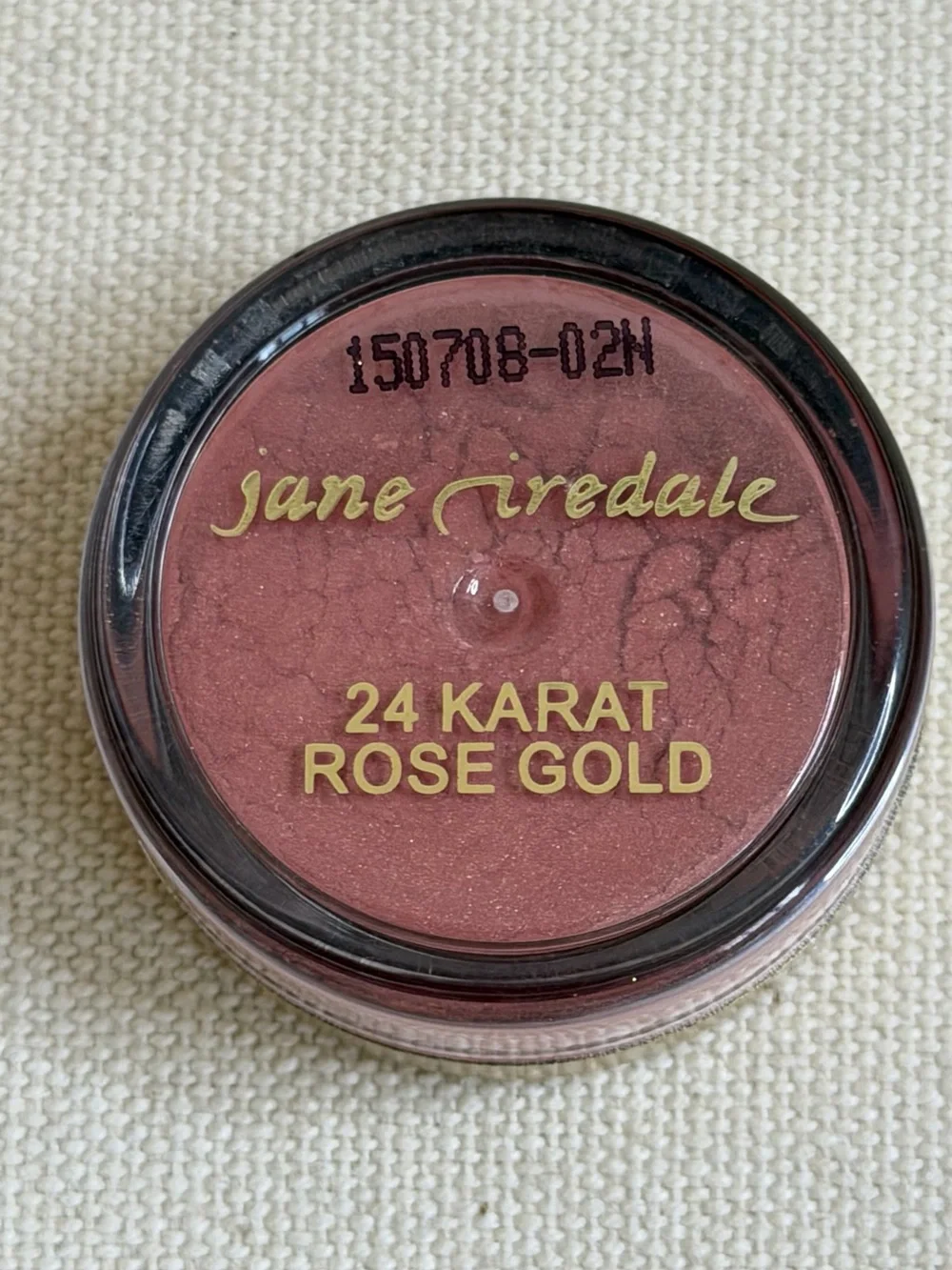 New Rare Jane Iredale 24-Karat Gold Dust Loose Shimmer Powder Color Rose Gold